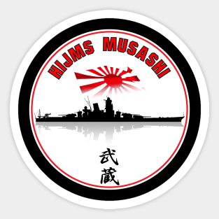 Battleship Musashi Sticker